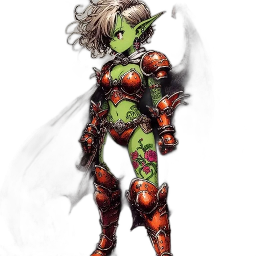concept art, fantasy art, comic book art, pixel art, green, animated, character, skin transparent PNG cut-out