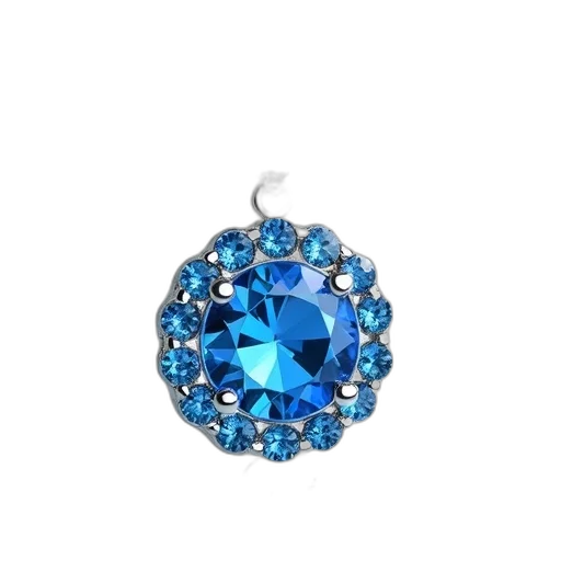jewelry, crown, blue, close-up, image, gemstone, pendant, circular transparent PNG cut-out