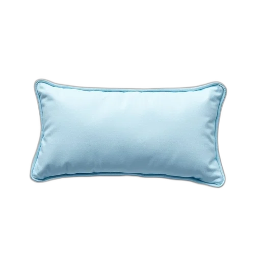 furniture, 3d render, photorealistic, blue, pastel, white, rectangular-shaped, cushion transparent PNG cut-out