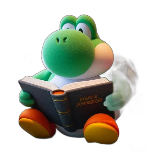 dragon, creature, animal, 3d render, concept art, green, yoshi-like, figure transparent PNG cut-out