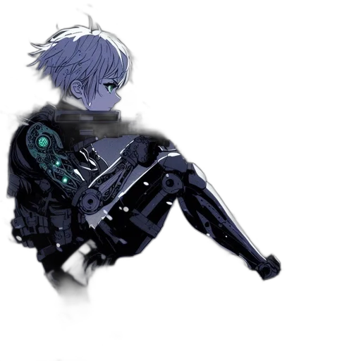 robot, weapon, sword, staff, cyberpunk, concept art, fantasy art, pixel art transparent PNG cut-out
