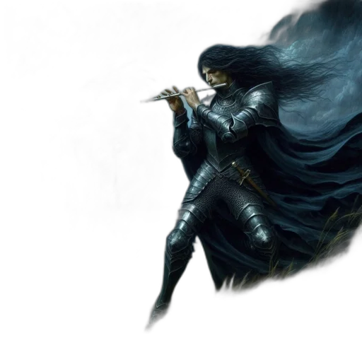 sword, weapon, mask, concept art, fantasy art, comic book art, photorealistic, dark transparent PNG cut-out