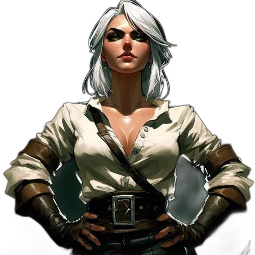 jacket, staff, comic book art, concept art, fantasy art, pixel art, earth tones, confident transparent PNG cut-out