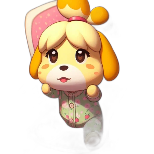 staff, dress, hat, animal, pixel art, concept art, 3d render, watercolor transparent PNG cut-out
