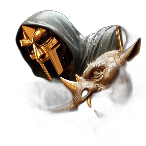 mask, sword, weapon, dragon, fantasy art, concept art, photorealistic, 3d render transparent PNG cut-out
