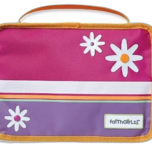 colorful, pastel, bible, cover, handle, featuring, faithgirlz, logo transparent PNG cut-out