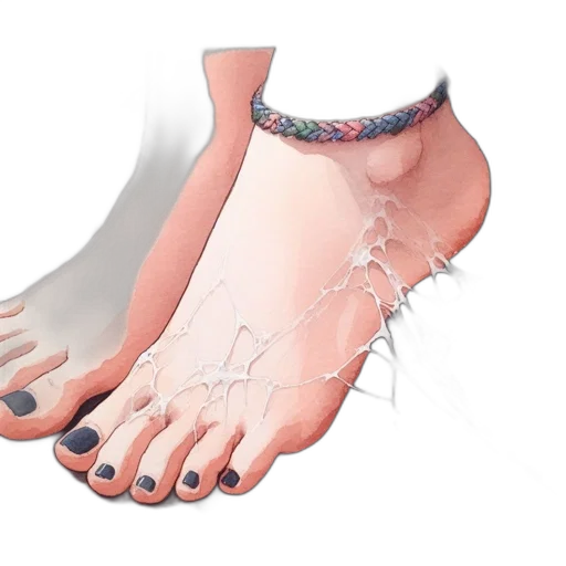 jewelry, shoes, 3d render, photorealistic, up-close, painting, two, human transparent PNG cut-out