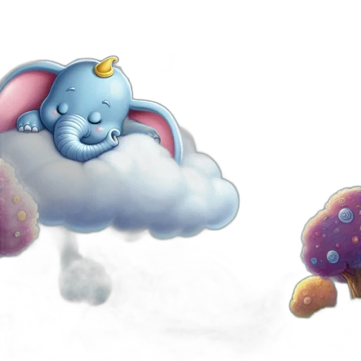 concept art, fantasy art, watercolor, 3d render, fog, pastel, blue, magical transparent PNG cut-out