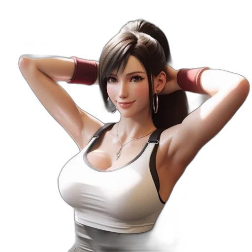 dress, photorealistic, 3d render, concept art, fantasy art, athletic, woman, gym transparent PNG cut-out
