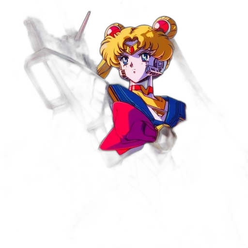 crown, staff, weapon, dress, pixel art, concept art, anime, watercolor transparent PNG cut-out