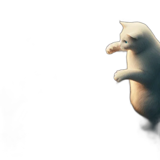 creature, animal, concept art, 3d render, watercolor, photorealistic, fog, pastel transparent PNG cut-out