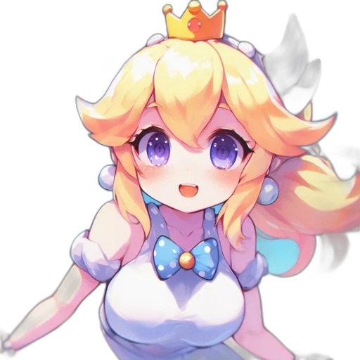 crown, staff, dress, dragon, pixel art, watercolor, anime, concept art transparent PNG cut-out