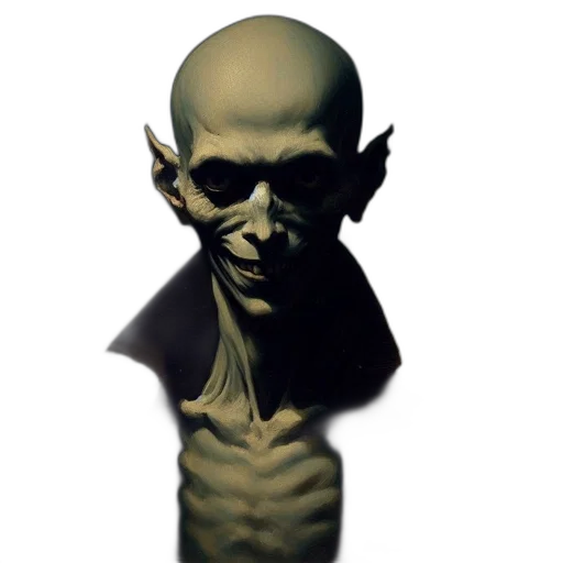 mask, face, creature, staff, 3d render, concept art, fantasy art, photorealistic transparent PNG cut-out