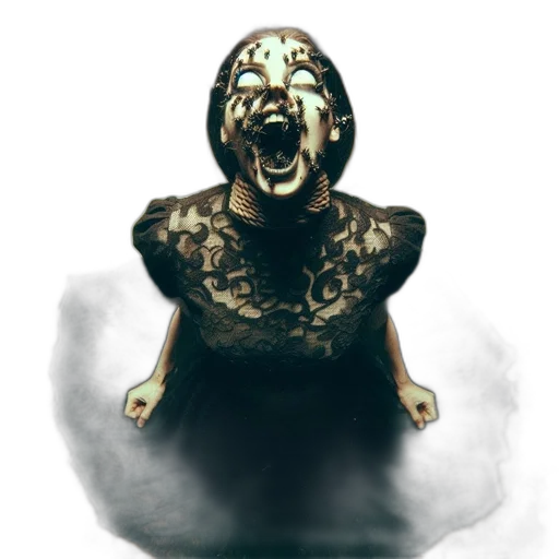 mask, creature, face, staff, concept art, 3d render, fantasy art, photorealistic transparent PNG cut-out