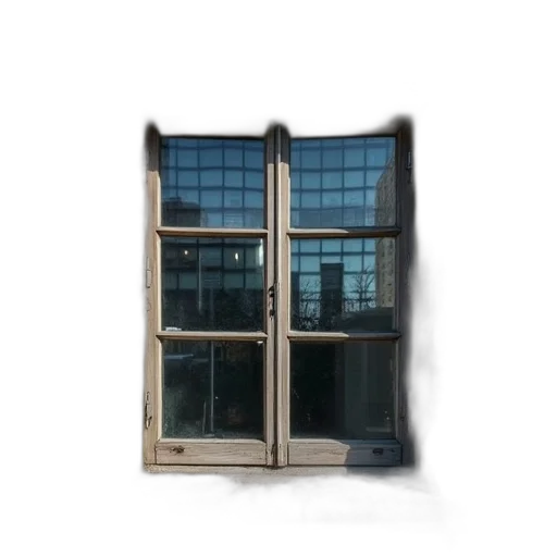 building, furniture, face, staff, 3d render, photorealistic, concept art, dilapidated transparent PNG cut-out