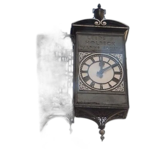 furniture, concept art, photorealistic, clock, roman, numerals, hanging, side transparent PNG cut-out