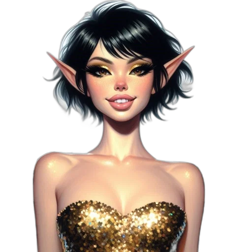 staff, dress, jewelry, face, fantasy art, concept art, pixel art, comic book art transparent PNG cut-out
