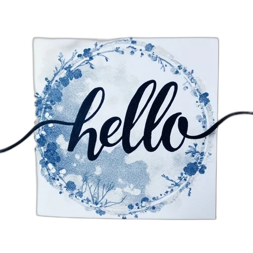 staff, watercolor, blue, handmade transparent PNG cut-out