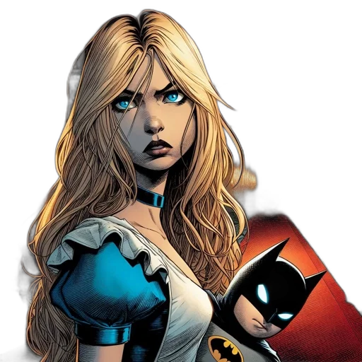 comic book art, concept art, cartoon, fantasy art, woman, long, blonde, hair transparent PNG cut-out