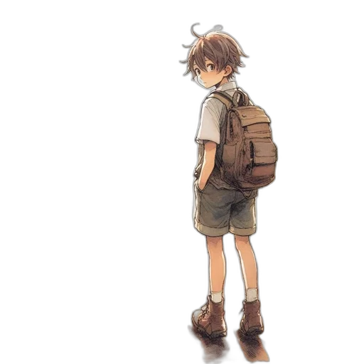 jacket, creature, animal, hat, watercolor, concept art, pixel art, anime transparent PNG cut-out