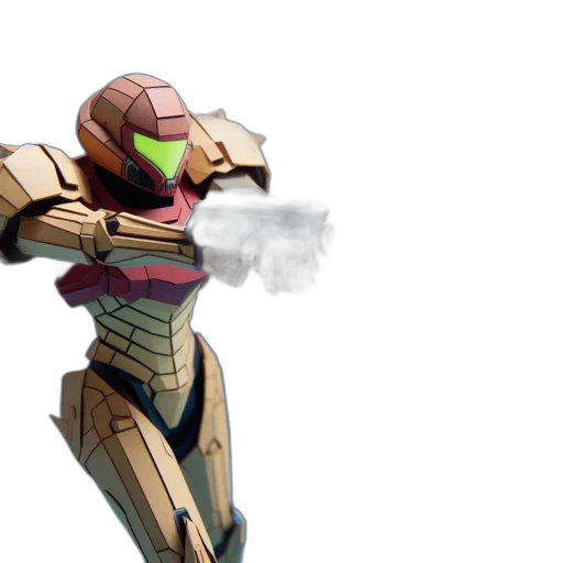 robot, weapon, concept art, 3d render, anime, vaporwave, armored, soldier transparent PNG cut-out