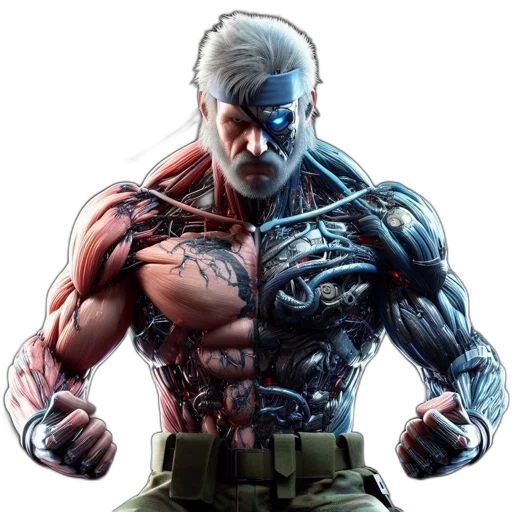comic book art, concept art, cyberpunk, photorealistic, unique, character, stands, out transparent PNG cut-out