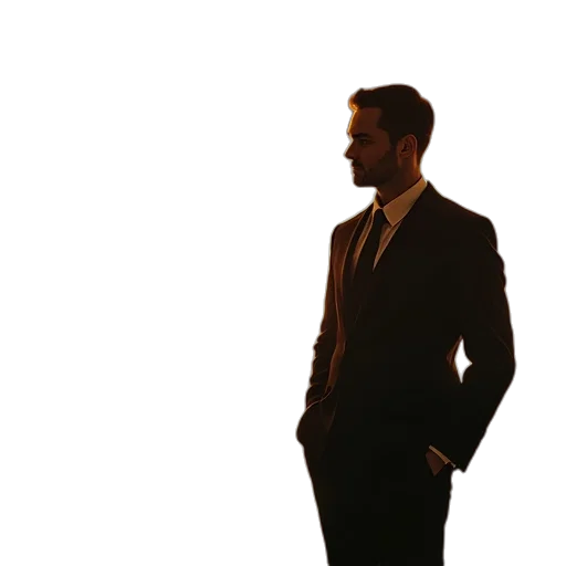 staff, jacket, face, robot, 3d render, photorealistic, concept art, mike transparent PNG cut-out