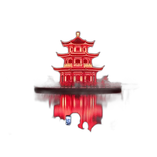 building, crown, 3d render, photorealistic, concept art, pixel art, red, traditional transparent PNG cut-out