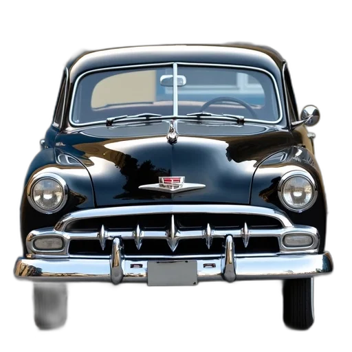 car, crown, photorealistic, 3d render, concept art, black, vintage, shiny transparent PNG cut-out