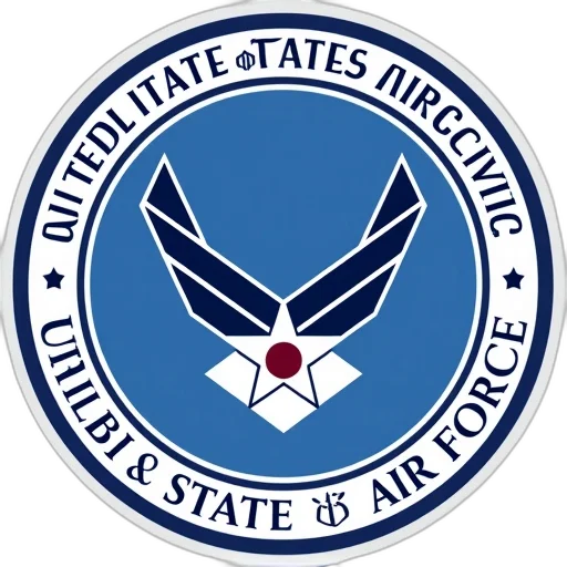 staff, seal, united, states, air, force, symbol, blue transparent PNG cut-out