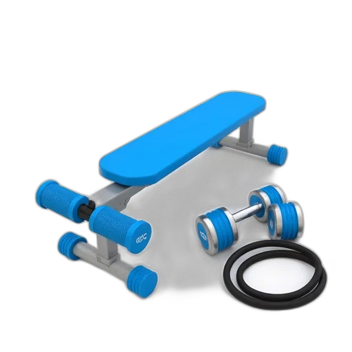 jewelry, robot, 3d render, blue, set, white, exercise, equipment transparent PNG cut-out