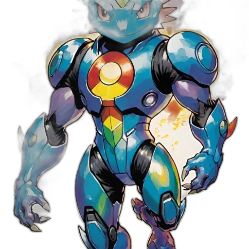 robot, creature, animal, dragon, concept art, comic book art, fantasy art, pixel art transparent PNG cut-out