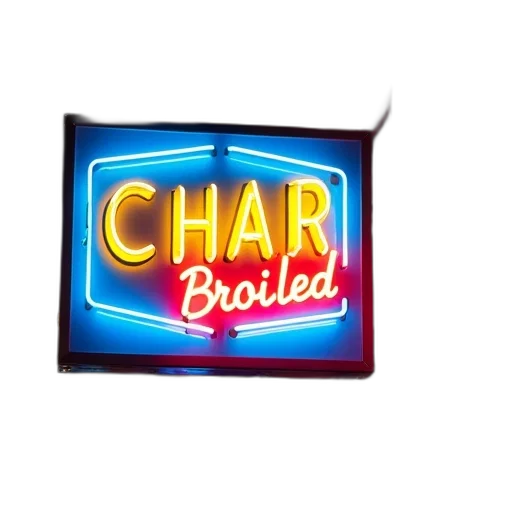 furniture, shoes, staff, crown, 3d render, neon lights, close-up, view transparent PNG cut-out