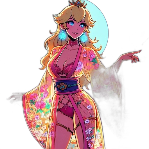 dress, pixel art, vaporwave, concept art, fantasy art, colorful, pastel, neon transparent PNG cut-out