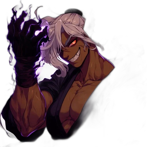 mask, staff, hair, jacket, concept art, cyberpunk, pixel art, fantasy art transparent PNG cut-out