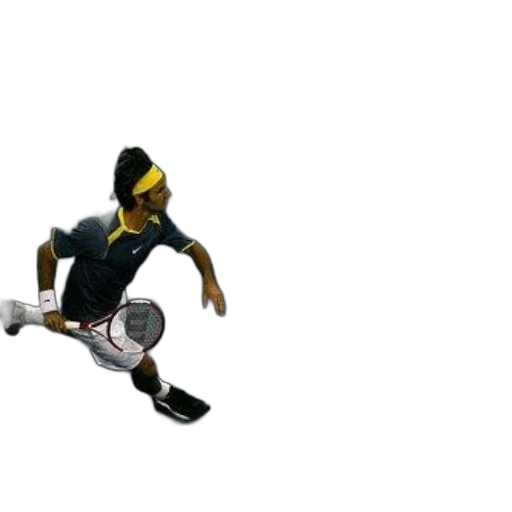 3d render, pixel art, concept art, tennis, player, action, blue, court transparent PNG cut-out