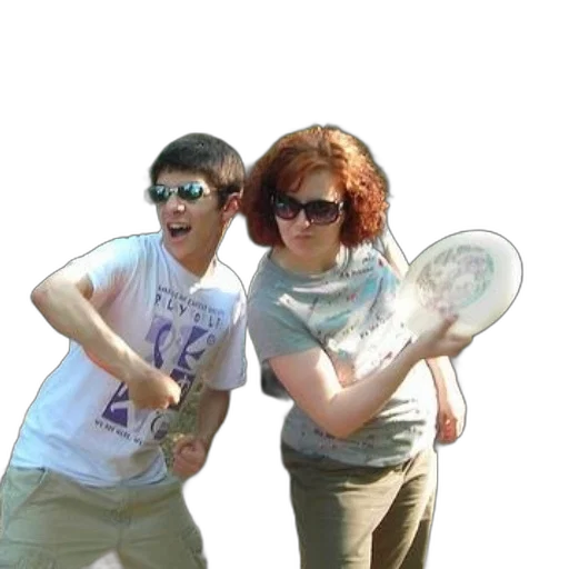 staff, weapon, photorealistic, 3d render, man, woman, play, frisbee transparent PNG cut-out