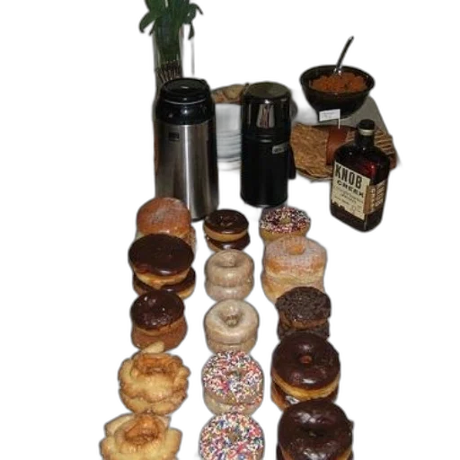 food, jewelry, staff, furniture, 3d render, table, variety, donuts transparent PNG cut-out