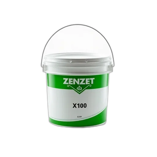 3d render, photorealistic, white, green, paint, bucket, brand, name transparent PNG cut-out