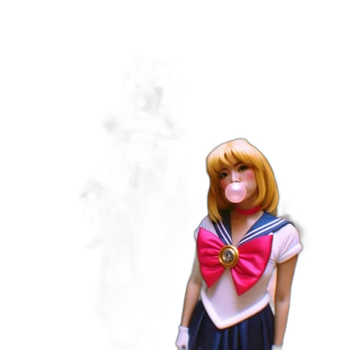staff, dress, robot, face, 3d render, concept art, anime, fantasy art transparent PNG cut-out