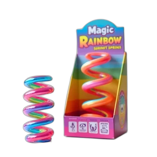 crown, jewelry, colorful, twisted, rainbow, magic, spring, toy transparent PNG cut-out