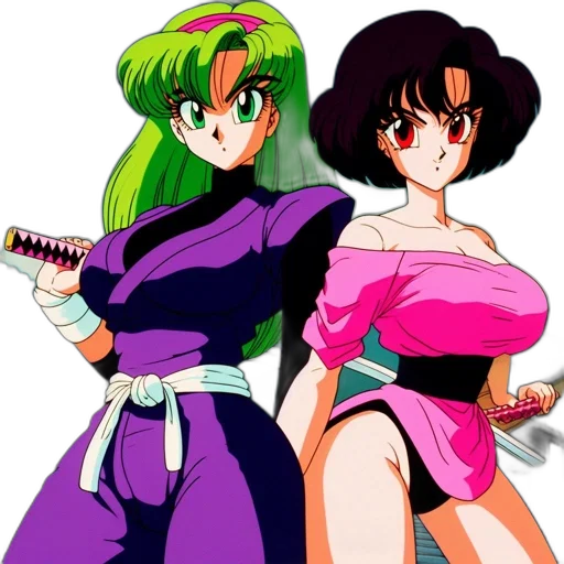 vaporwave, anime, concept art, pixel art transparent PNG cut-out