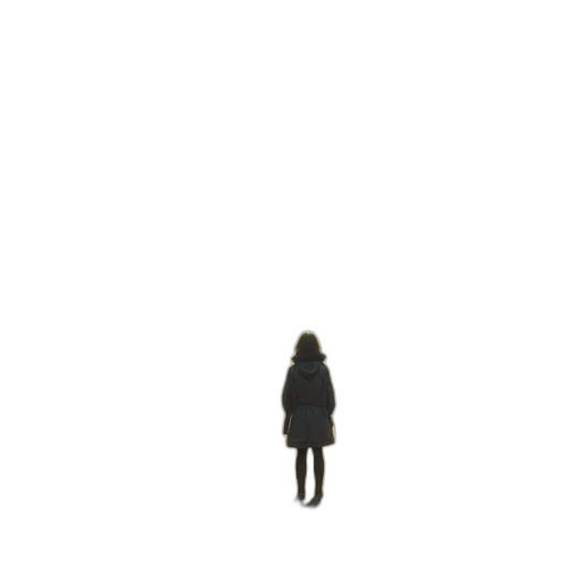 dress, robot, jacket, hair transparent PNG cut-out