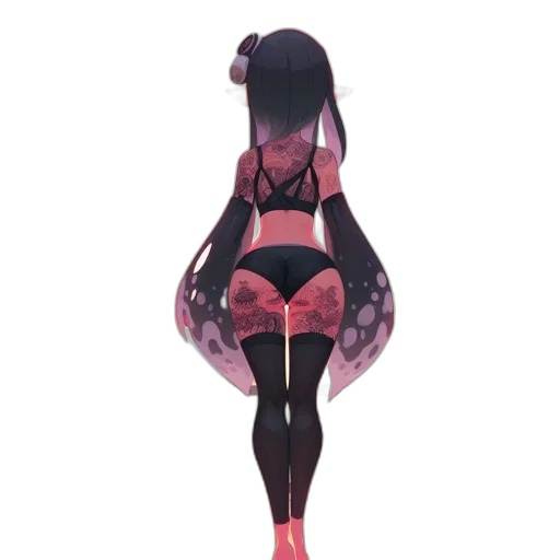 dress, concept art, 3d render, pixel art, anime, dark, monochrome, red transparent PNG cut-out