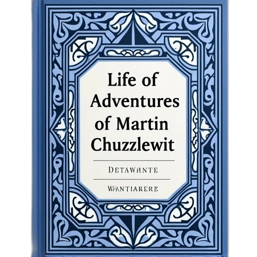 cover, book, titled, life, adventures, martin, chuzzlewit, blue transparent PNG cut-out