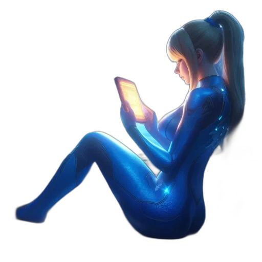 dress, robot, staff, concept art, fantasy art, pixel art, 3d render, neon lights transparent PNG cut-out