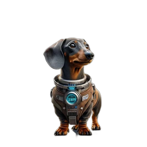 robot, animal, staff, creature, concept art, 3d render, cyberpunk, photorealistic transparent PNG cut-out