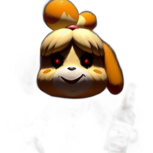 mask, staff, face, animal, concept art, pixel art, 3d render, anime transparent PNG cut-out