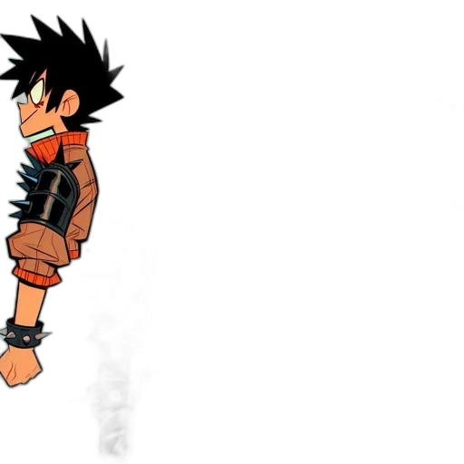 dragon, jacket, concept art, comic book art, pixel art, cartoon, dark, young transparent PNG cut-out