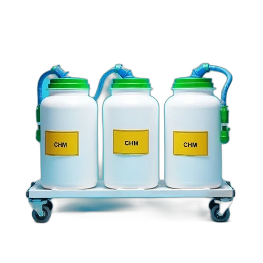 bottle, green, set, three, white, cylindrical, containers, lids transparent PNG cut-out